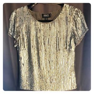 Adriana Papell Boutique Sequin Blouse